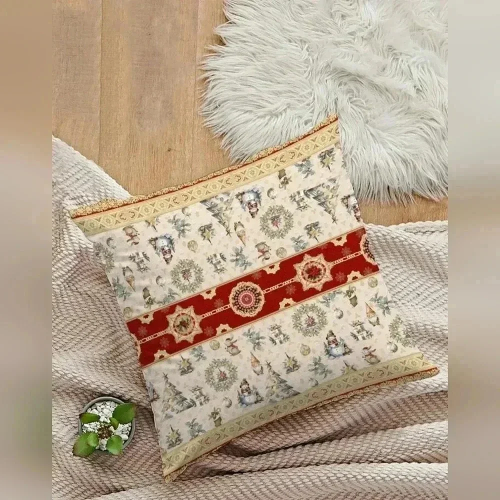 Christmas Holiday Toss Accent Pillow Covers Set Of 2